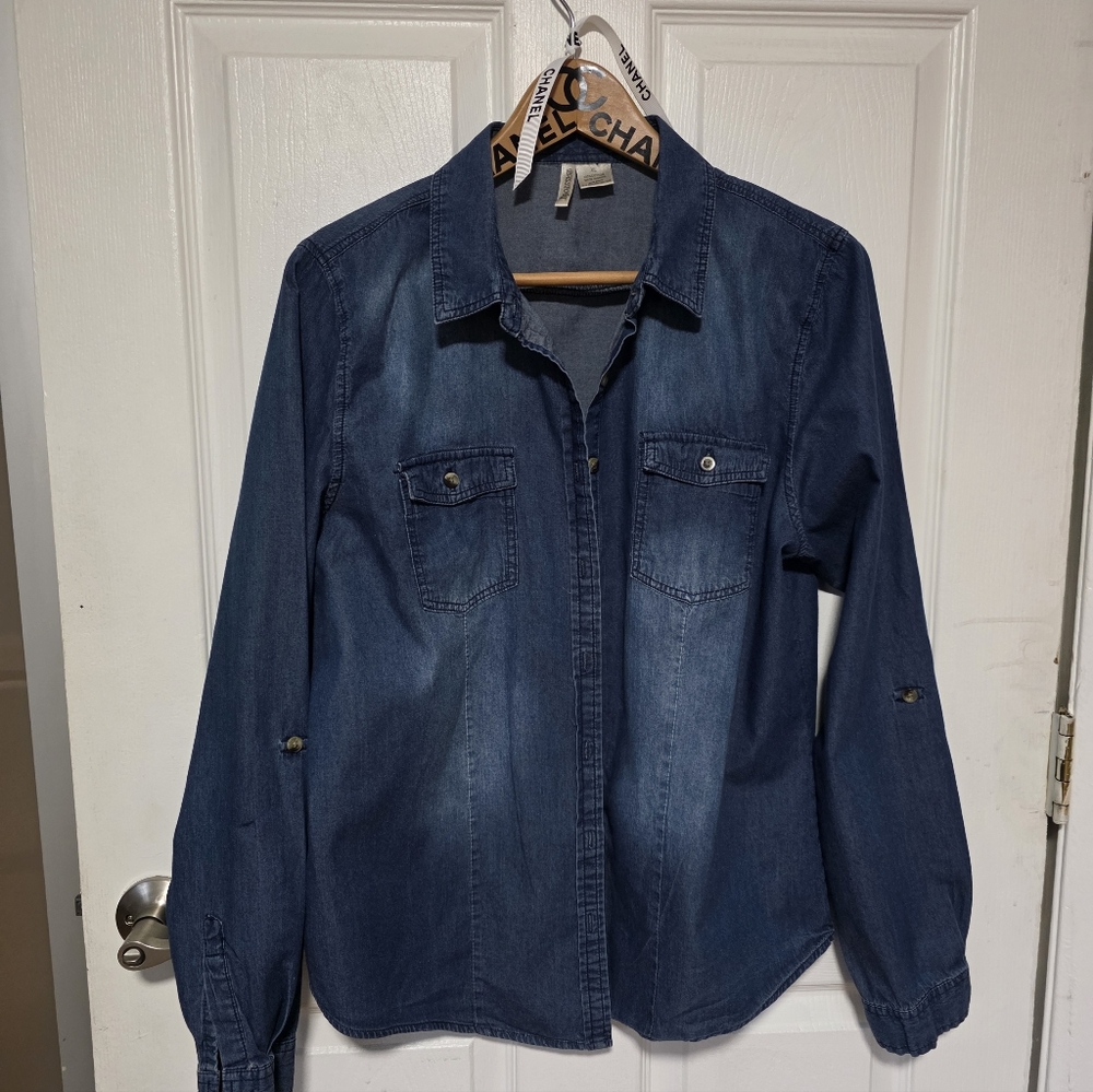 Passport Blue Denim Blouse